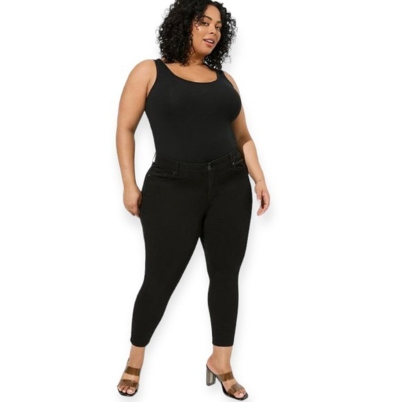 Torrid 20 Bombshell Skinny Jeans Black High Rise Womens Plus Size Stretch - Picture 16 of 16